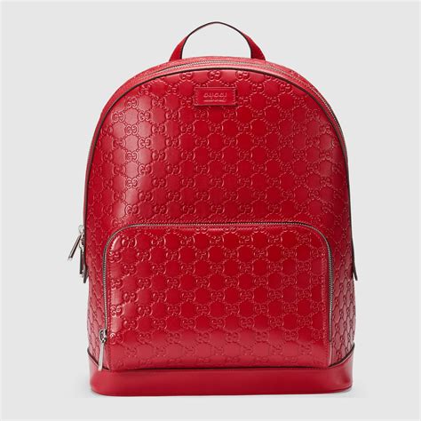 vintage gucci leather backpack|Gucci signature leather backpack.